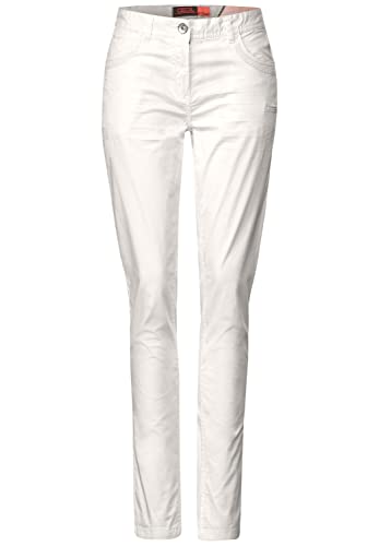 Cecil Damskie spodnie materiałowe z cekinami, Vanilla White, 27W / 30L