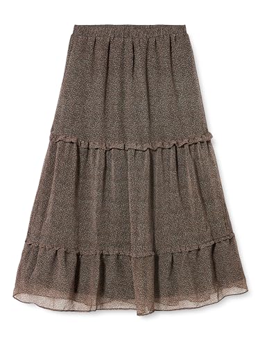 baradello Damska spódnica maxi Skirt, czarny wełniany biały, S