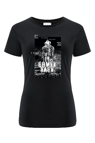 ERT GROUP oryginalny i oficjalnie licencjonowany horror czarny t-shirt damski wzór It 017, jednostronny nadruk rozmiar M, It 017 Czarny, M