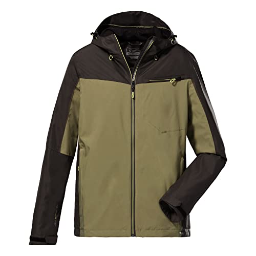 Killtec Męska kurtka funkcyjna/kurtka outdoorowa z kapturem, pakowana KOS 6 MN JCKT, khaki, S, 38266-000