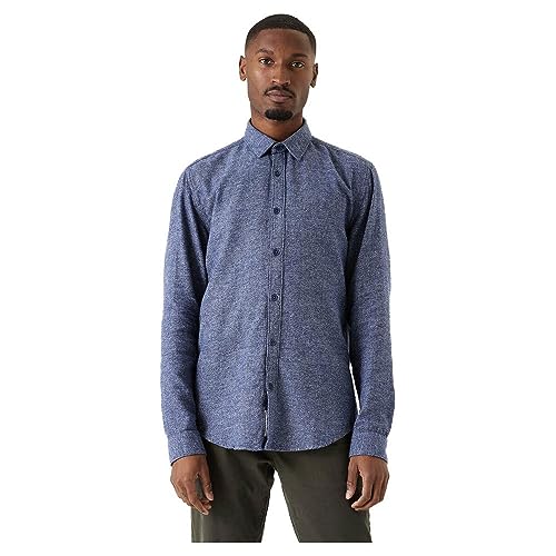 Garcia Koszula męska z długim rękawem, Dark Moon, 3XL