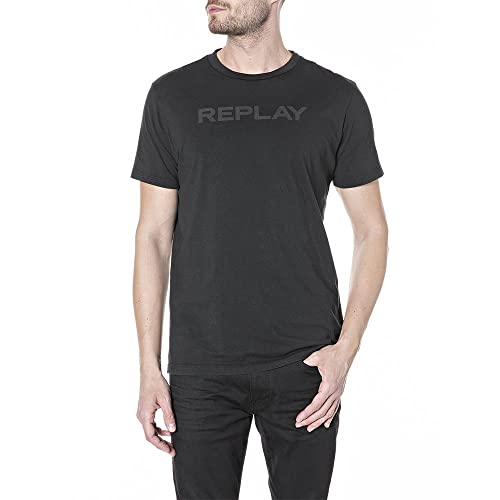REPLAY Koszulka męska, 998 Blackboard, M
