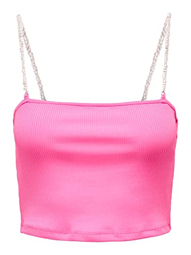 ONLY Onlunina Life S/L Pearl JRS Crop-Top damski, Sugar Plum, S