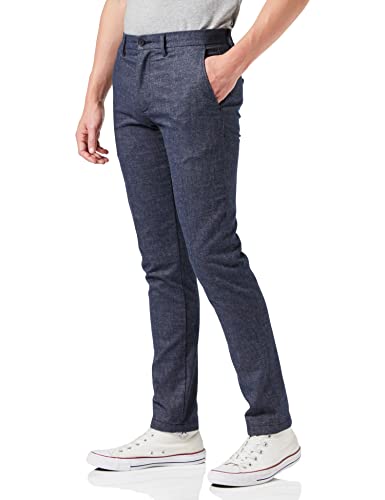 Tommy Hilfiger Bleecker Fake Solid Wool Look Spodnie męskie, Desert Sky, 31W / 29L