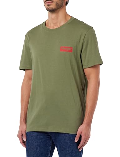Wrangler Koszulka męska z logo, zielony (moss green), XL