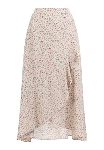 DreiMaster spódnica midi damska 37224879, Beżowy, wielokolorowy, XL