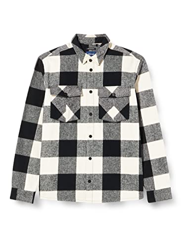 Blend Męska koszula Boxy Fit, 194007/Black, L