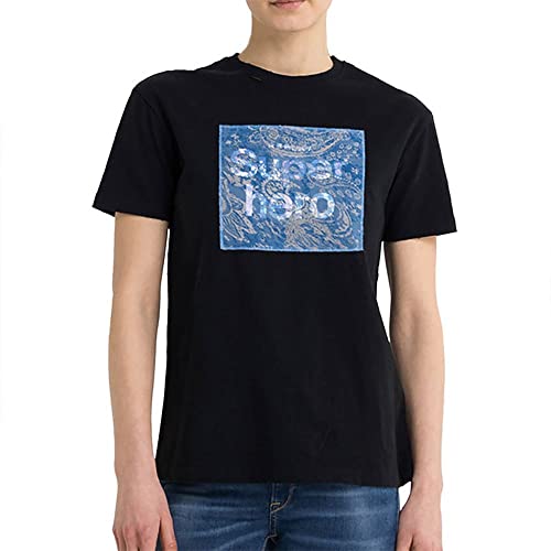 Replay Koszulka damska, 98 czarny, L