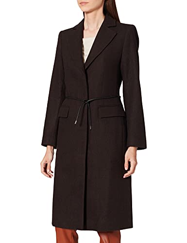 Sisley Damski płaszcz Wool Blend, Brązowy 902, 46 PL