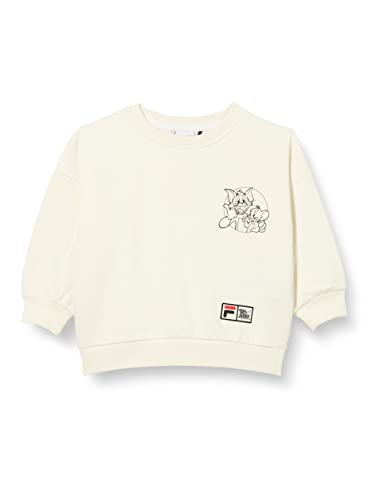 FILA Bluza dziecięca Tawau Oversized Crew Sweat Sweat Sweat, Egret, 122/128