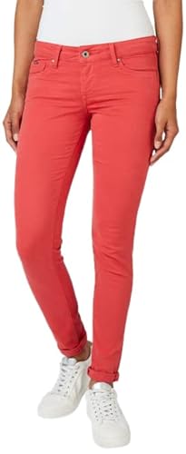 Pepe Jeans Spodnie damskie Soho, Czerwony (Studio Red), 31W / 28L