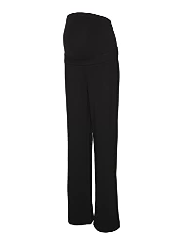 VERO MODA Damskie spodnie VMMKAMMIE Straight Jersey Pant GA NOOS, czarne, L, czarny, L