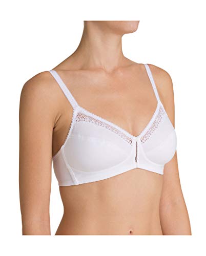 Triumph Damski biustonosz bawełniany Beauty N bez fiszbin, biały, 80C