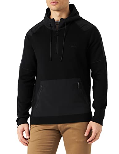 BOSS Sweter męski Tanos, czarny1, L