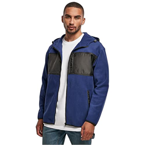 Urban Classics Męska kurtka z kapturem z mikropolaru, Spaceblue, 4XL