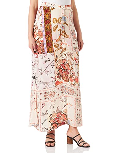 Desigual Damska spódnica tkana długa, Crudo, 38