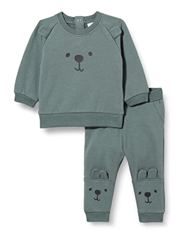 NAME IT Bluza chłopięca Nbmolaf Ls Sweat Bru, Balsam Green, 56