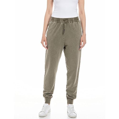 Replay Spodnie damskie W8055C w luźnym stylu, 238 zielony (Army Green), S (DE), 238 Army Green, S