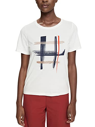 ESPRIT Collection Damska koszulka 072EO1K303, 111/OFF White 2, L