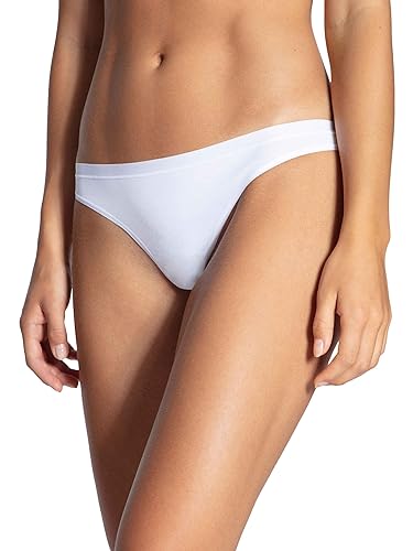 CALIDA Natural Comfort Stringi damskie, biały (Weiss 001), M