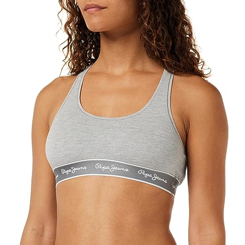 Pepe Jeans Damski biustonosz Pepe Rb Brlt, szary Marl, S, Szary melanżowy, S