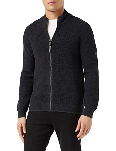 camel active Męska kurtka z dzianiny, asfaltowy, S