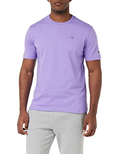 Champion Męski t-shirt Rochester 1919 z logo C, z okrągłym dekoltem, rozmiar S, Lavendel Ton w kolorze (Pau), rozmiar S, Lawenda glina w glinie (Pau), S