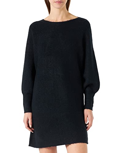 VERO MODA Petite Women's VMRUBELLEFILE LS Boat Short Dress Petite sukienka, czarna, L/P, czarny, L Maly