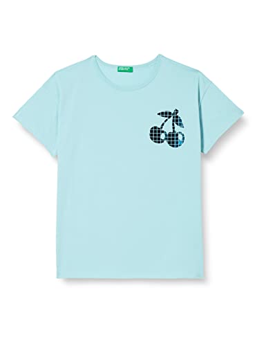 United Colors of Benetton Koszulka dziewczęca 3096c10as, akwamaryn 3l7, 170 cm, Akwamaryna 3l7 (Aquamarine), 170