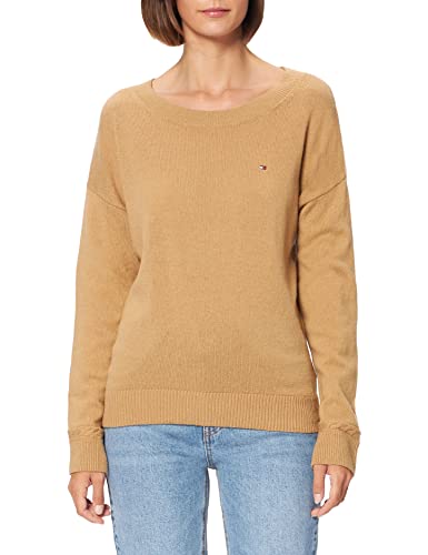 Tommy Hilfiger Damski sweter Softwool Open-nk, Wieś khaki, XXL
