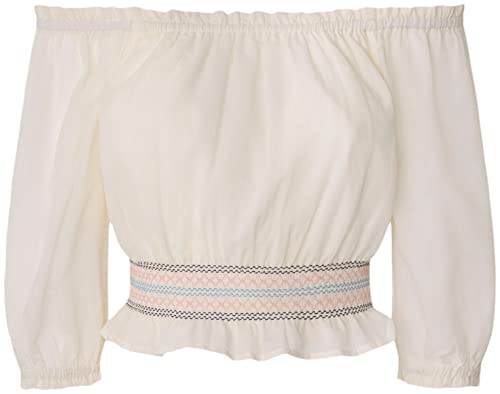 Pepe Jeans Siodło Bluzka Dziewczyny i Dziewczyny, Biały (Mysz), 4 anni