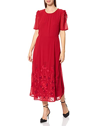 Desigual Damska sukienka casualowa Vest_yeniséi, czerwony, L