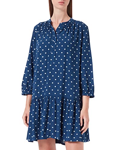 Noa Noa Damska koszula tunika w kropki, Nadruk niebieski, 40