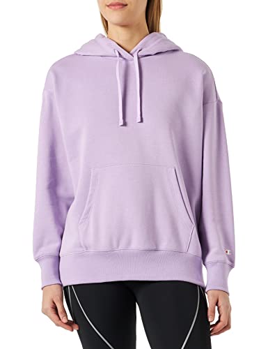 Champion Damska bluza z kapturem Legacy American Classics Powerblend Terry Tape Logo Oversize, lawenda, XXL