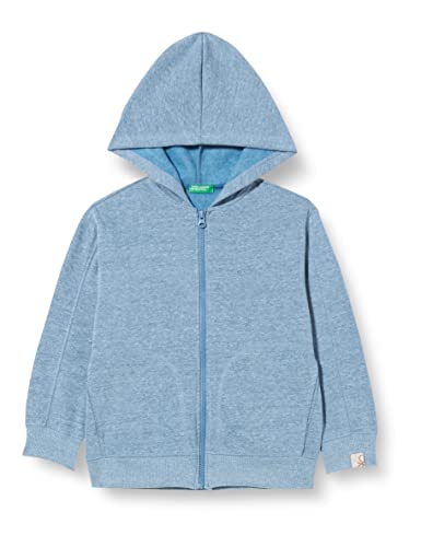 United Colors of Benetton Chłopięca bluza z kapturem z długim rękawem, Avio 67r niebieski, 170