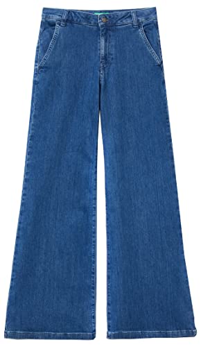 United Colors of Benetton Spodnie damskie 4ac6574x5 dżinsy, niebieski dżins 902, 10, Blue Denim 902, 66