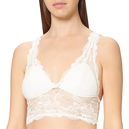 Emporio Armani Damski biustonosz Eternal Lace Padded, śnieg, XS