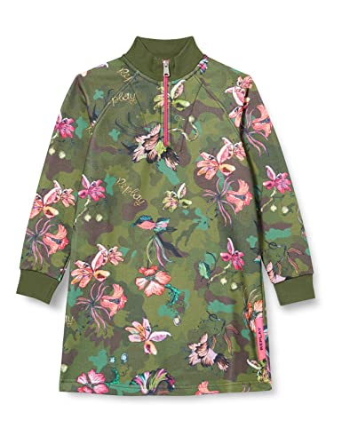 Replay Dziewczęca sukienka SG3626, 010 Mimetic/Flowers Military, 16A