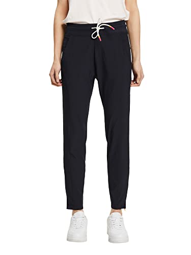 ESPRIT Damskie spodnie treningowe WV, czarne, M, czarny, M
