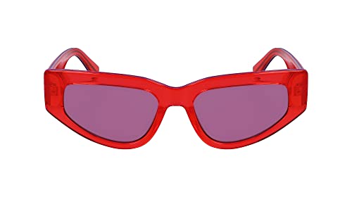 Calvin Klein Damskie okulary przeciwsłoneczne CKJ23603S, czerwone, jeden rozmiar, Czerwony, Rozmiar uniwersalny