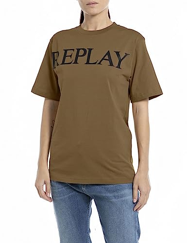 Replay T-shirt damski regular fit, 238 Army Green, M