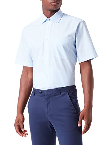 Seidensticker Męska koszula biznesowa, jasnoniebieski, 46 PL