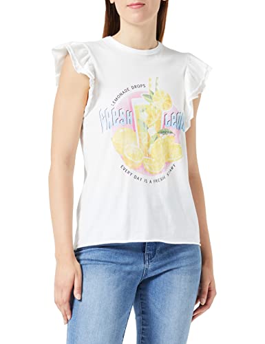 Bestseller A/S Damski Onllucy S/S Fruit TOP Box JRS T-Shirt, Cloud Dancer/Print:Fresh, XL, Cloud Dancer/Print:fresh, XL