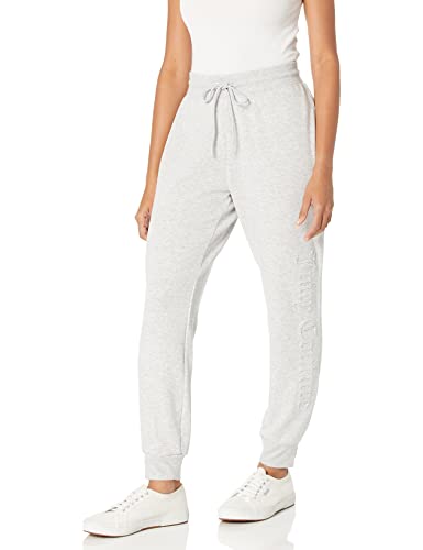 Juicy Couture Damskie spodnie dresowe z kultowym logo, jasnoszary melanż, rozmiar M, Jasnoszary wrzosowy, M