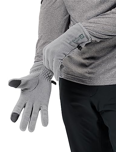 Jack Wolfskin Unisex REAL Stuff Glove rękawiczki, Slate Grey, M, Slate Grey, M