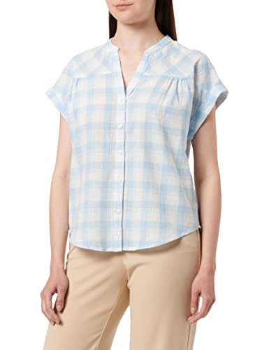 Springfield Koszula Męska, Dekolt Mao, Krótki Rękaw, Bawełna, Żółty, Pistacje, 40