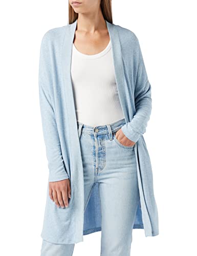 Soya Concept Sweter damski kardigan, Kaszmirowy niebieski melanż, XS