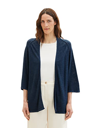 TOM TAILOR Damski 1036740 kardigan kardigan kardigan, 11758-Midnight Sail, S, 11758 - Midnight Sail, S