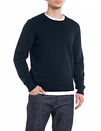 Replay sweter męski, 088 Deep Blue, M