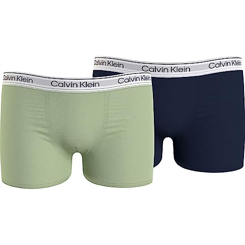 Calvin Klein Kostium kąpielowy dla dzieci i młodzieży, Dustylime/Navyiris, 8-10 lat